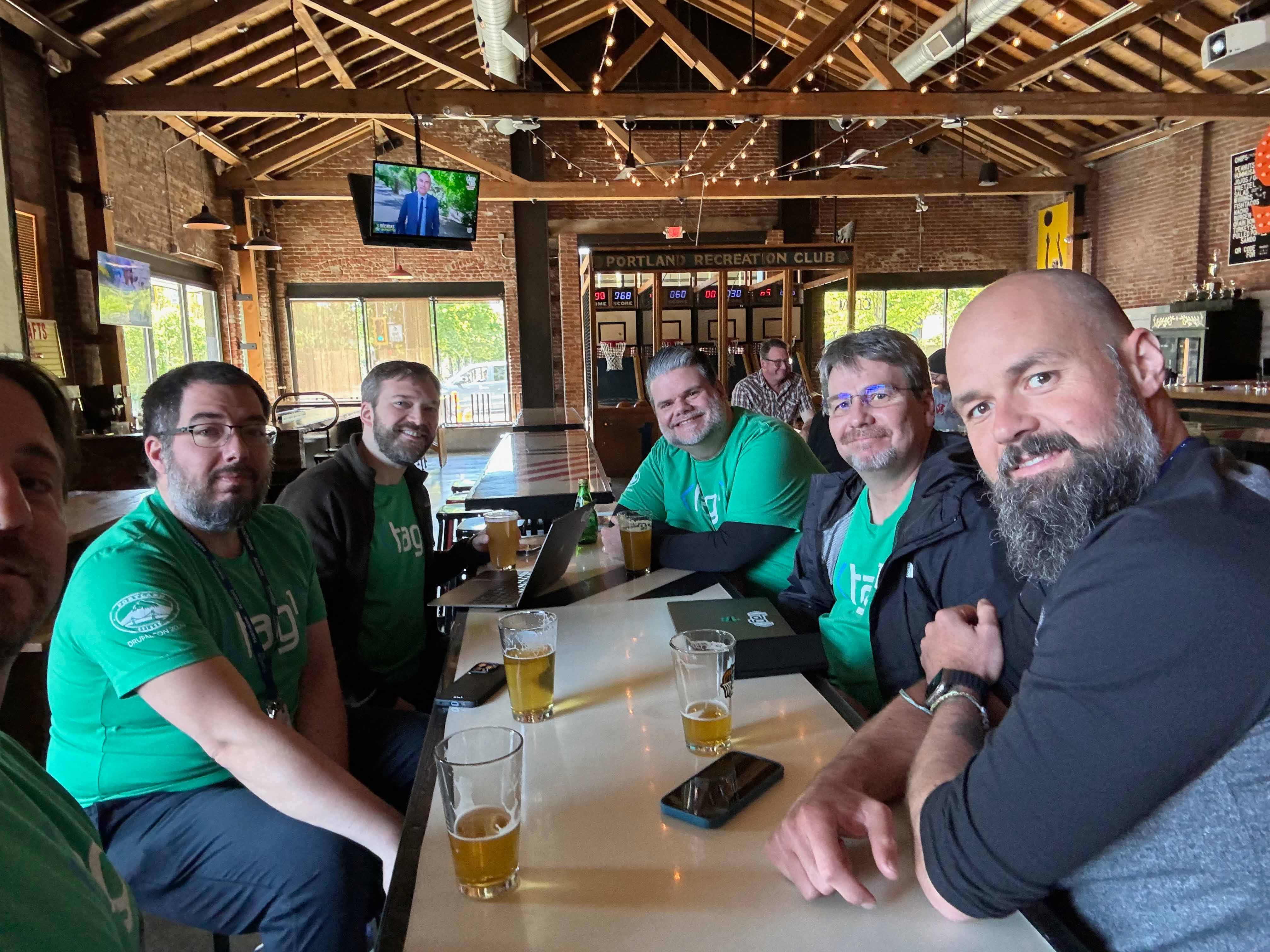 The Tag1 Team enjoying an in-person business development meeting